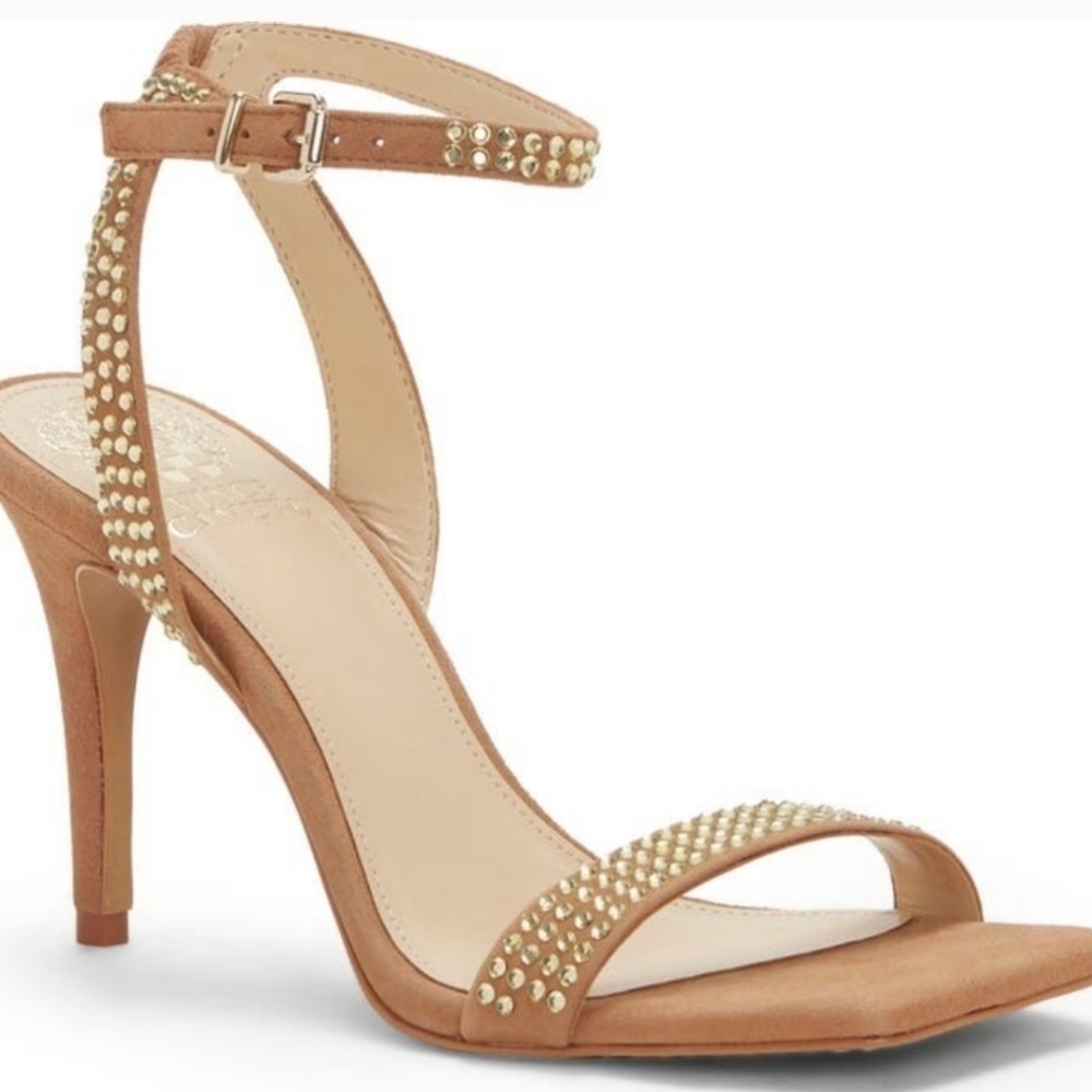 NEW Vince Camuto Saprenda Rhinestones Ankle Strap Evening Heels